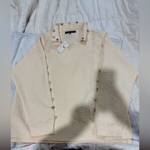 Simply Southern Cream Blazer Classic Soft Texture